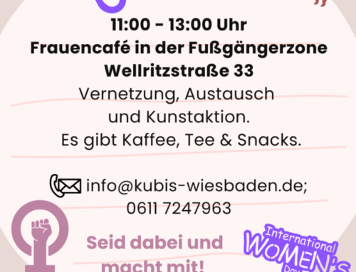 Aktion zum Weltfrauentag am 08. März